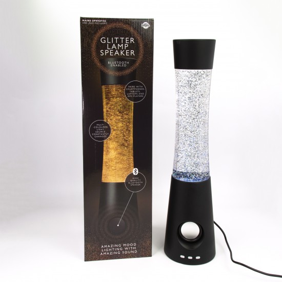 Bluetooth glitter deals lamp speaker